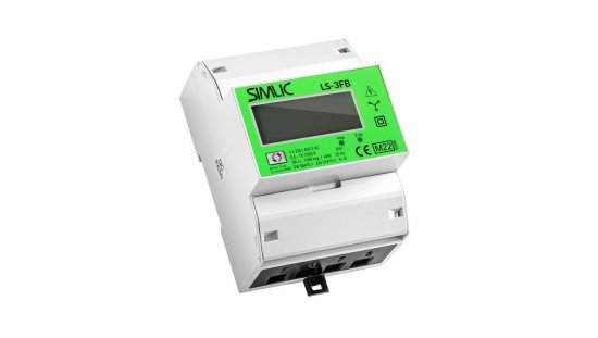 Dwukierunkowy licznik energii elektrycznej (cyfrowy trójfazowy 4-modułowy) z funkcją reset MID SIMLIC LS-3FB 85403010