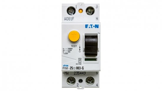 Wyłącznik różnicowoprądowy 2P 25A 0,03A typ AC/G PFIM-25/2/003-G-MW 235449