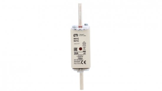 Wkładka topikowa przemysłowa zwłoczna KOMBI NH1C gG 20A/500V WT-1C 004184206