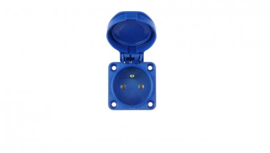 Gniazdo tablicowe 10/16A 2P+Z 230V niebieskie IP54 104-0b