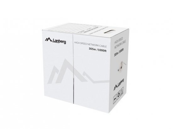 Kabel teleinformatyczny U/UTP kat.5e 4x2xAWG24 drut niebieski /305m/