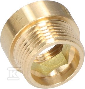 Przedłużka mosiężna 3/4&quot; 10 mm żółta