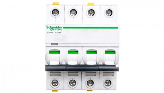 Wyłącznik nadprądowy 4P C 63A 10kA AC iC60H-C63-4 Acti9 A9F07463