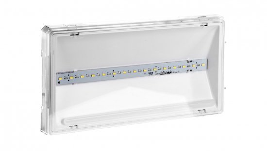 Oprawa awaryjna EXIT L IP65 ECO LED AT 3W 1h jednozadaniowa biała (brak piktogramu w zestawie) ETL/3W/E/1/SE/AT/WH