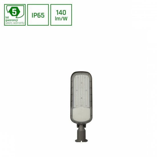 STREETOS 2 ULICZNA 100W NW 230V 145/75st IP65 IK09 555x172x114mm SZARY CZUJNIK ZMIERZCHU 5 LAT GW.