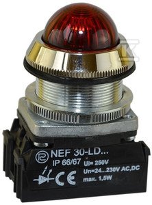 Lampka NEF30Le/24V czerwona W0-L-NEF30LE/24V C