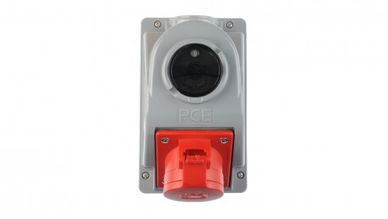 Gniazdo stałe z wyłącznikiem 0-1 16A 5P 400V IP44 COMBO-POL 96061540W