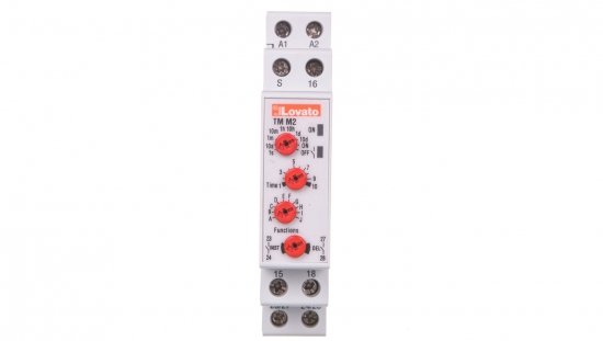 Przekaźnik czasowy 1Z+1P zwłoczny 0,1s-10dni 8A 12-240V AC/DC programowalny wielofunkcyjny TMM2