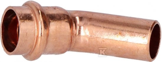 Łuk jednokielichowy, 45° 18 CU B Press