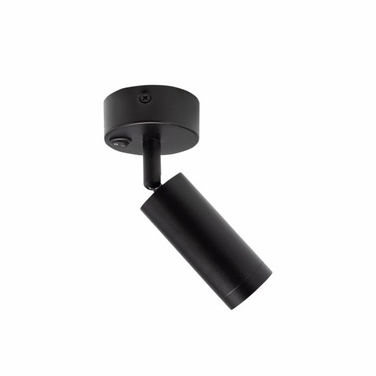 MADARA SLIM MR11 SWITCH BAZA 230V IP20             36x95x165 CZARNY baza 60x25 z włącznikiem