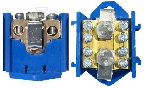 Zacisk odgałęźny WLZ 75/4X25 niebieski