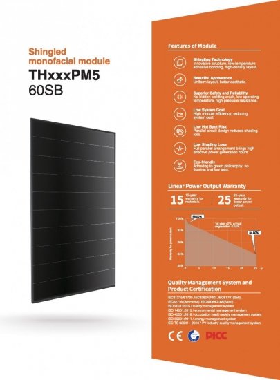 Moduł fotowoltaiczny panel PV 410Wp Tongwei Solar TH410PMB5-60SBS Czarna rama TW Solar