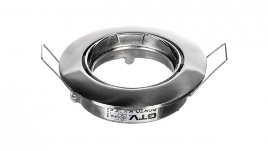 Oprawa punktowa PORTO-K, IP20, okrągła, inox, z regulacją kąta, TYP 5515
