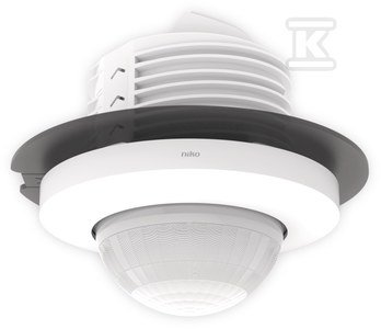 Czujnik ruchu M42LR, 230 V, 1 kanał, 32 – 37 m, 360°, SnapFit, do montażu podtynkowego, biały