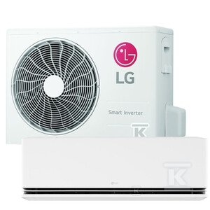 Klimatyzator 3,5 kW ścienny split komplet Dualcool Soft Air AI Deluxe LG DLQ048
