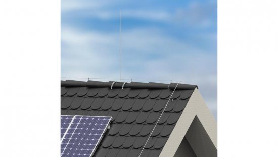 Iglica gąsiorowa podwójna fi 12mm aluminiowa 71.20 AL /2m/ /97102009/