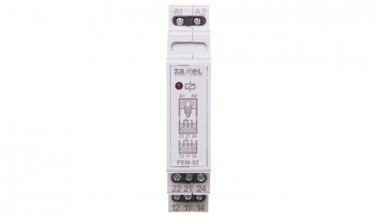 Przekaźnik elektromagnetyczny 230V AC 2x8A PEM-02/230 EXT10000099