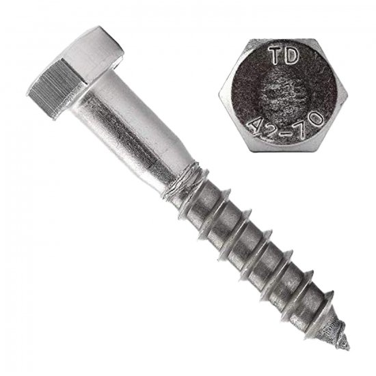 Śruba sześciokątna DIN 571 - M8x70mm / A2