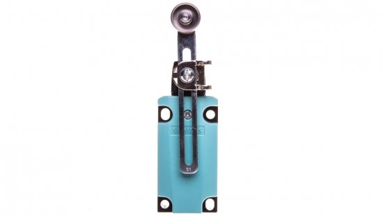 Wyłącznik krańcowy 1Z 1R migowe metal 40mm dźwignia uchylna 100mm regulowana z rolką 19mm z tworzywa IP67 SIRIUS 3SE5112-0CH51