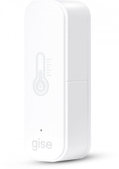 GISE Smart Czujnik temperatury i wilgotności Wi-Fi Biały | Tuya | GTHS-WF-01-W