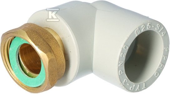 KOLANO 90ST Z PÓŁŚRUB. GW 25/3/4  MET