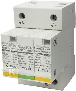  Ogranicznik przepięć typ 2 (C) 30/60KA 2P+G DS50VGPV-600G/51