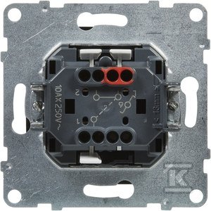 Łącznik schodowy - 10 AX - 250 V~ - zaciski automatyczne, CZARNY SUNO 721406