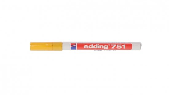 Pisak odporny na ścieranie i wodę PLC-YL 1-2mm żółty E04ZP-01090500403 /5szt./