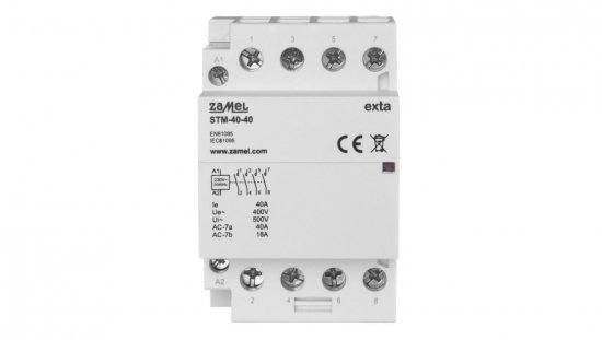 Stycznik modułowy instalacyjny 40A 4xZ 230V AC typ: STM-40-40 EXT10000296
