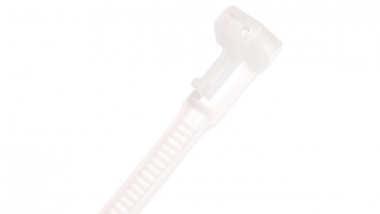Opaska kablowa otwierana wielokrotnie 350x7,5mm biała BMWB5254E /100szt./