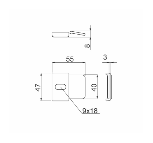 Zacisk mocujacy typ ZMW 400800