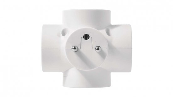 Rozgałęźnik wtyczkowy 4-gniazda z/u biały P0040