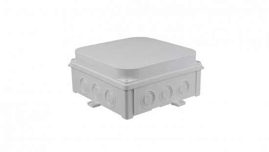Puszka naścienna 188x188X88 mm, bezhalogenowa, samogasnąca, odporna na UV, IP67, UL94 V0, N180x180S szara 35300202