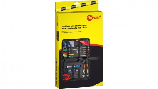 Zestaw narzędzi z lutownicą /komplet 20szt./ 45243