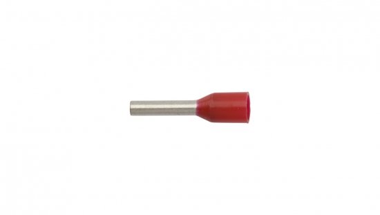 Końcówka tulejkowa izolowana 1mm2/8mm czerwona cynowana TI1L8 /100szt./
