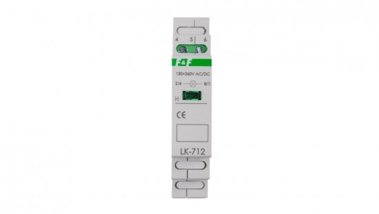Lampka modułowa zielona 130-260V AC/DC LK-712G-130-260V