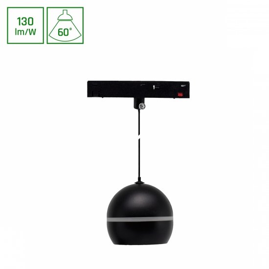 SYSTEM SHIFT BASIC - GLOBE P RING OPRAWA KULA ZWIS 90MM 10W 4000K CZARNY