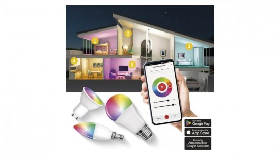 GoSmart Żarówka LED świeczka E14 4,8W 470lm RGB ściemnialna Wi-Fi 2 lata gwarancji ZQW322R