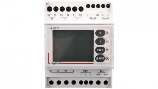 Analizator parametrów sieci EMDX3 TH35 RS485 412051