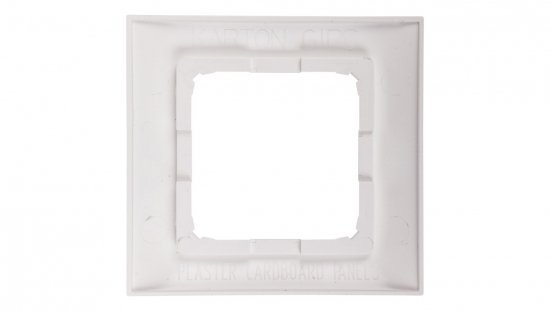 Simon 54 Premium Ramka pojedyncza biała /do karton-gips/ DRK1/11