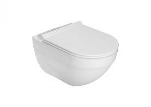 Roca Hebe Miska WC podwieszana Rimless z deską wolnoopadającą SLIM (zestaw) A34H138000