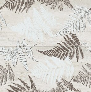 Domino Terrane leaves Dekor 2-elementowy 61,8x60,8
