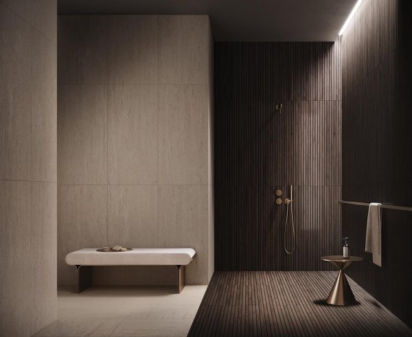 Tubądzin Echo Lamela Brown STR 119,8x59,8