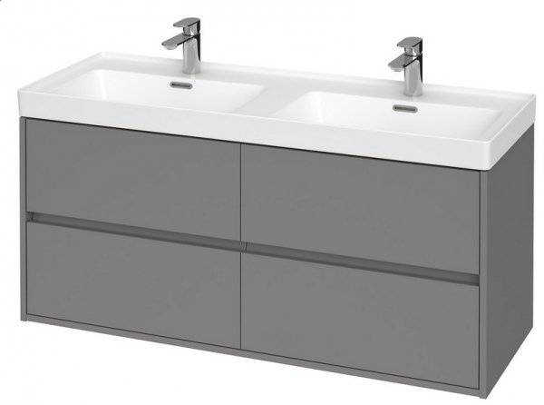 Cersanit SET B285 Crea 120 Szary MAT (Szafka + Umywalka) S801-324