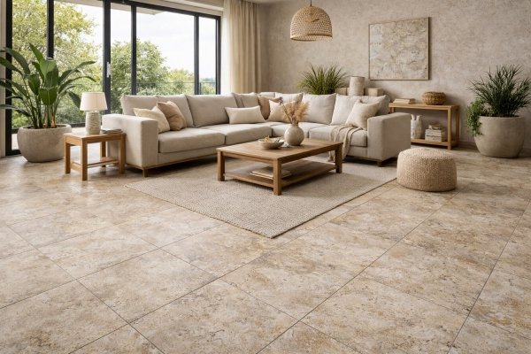 Tubądzin Breccia Fara ivory STR 119,8x119,8