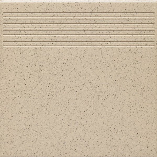 Paradyż Bazo Beige Stopnica Prosta Gres Sól-Pieprz Mat. 30x30