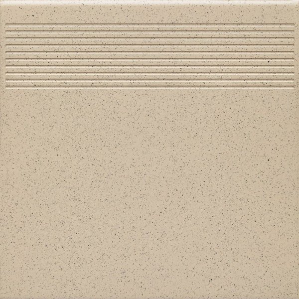 Paradyż Bazo Beige Stopnica Prosta Gres Sól-Pieprz Mat. 30x30