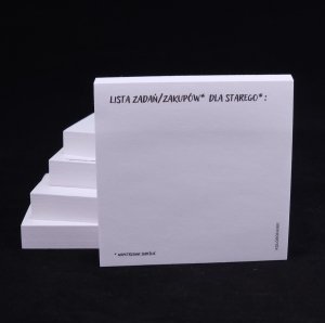Karteczki samoprzylepne - Lista Zadań / Zakupów dla Starego 
