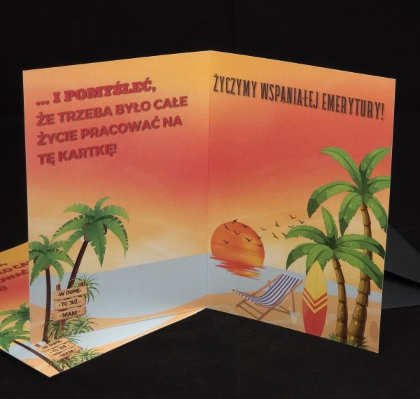 Kartka Okolicznościowa - Dla Emerytów!