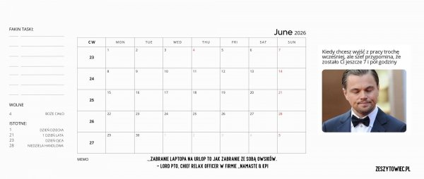 Faking 2026 calendar!